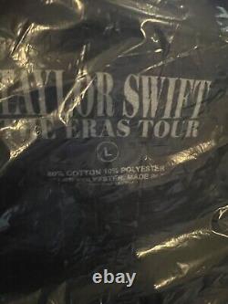 NOUVEAU DANS SON SAC! TAYLOR SWIFT Eras Tour Black Je Veux Juste Dire Crewneck LG