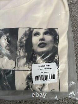 NOUVEAU Taylor Swift La Tournée des Ères Crème Beige T-Shirt Marchandise Officielle Tee de Concert MD