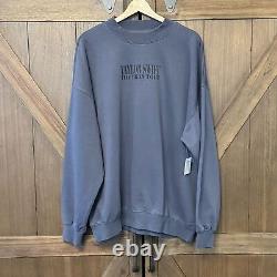 NWT La tournée Eras Blue Crewneck Taylor Swift Merch officiel Sweat-shirt col rond