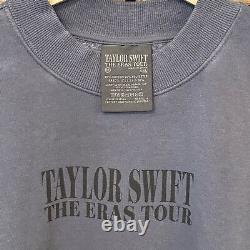 NWT Le Tour des Époques Sweat-shirt à col rond bleu Taylor Swift Merch en taille moyenne