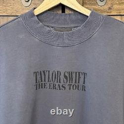 NWT Le Tour des Époques Sweat-shirt à col rond bleu Taylor Swift Merch en taille moyenne