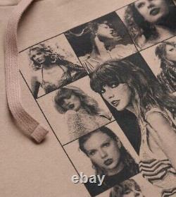 Nouveau Taylor Swift ERAS TOUR Sweat à capuche taupe GRAND TS collectionnable