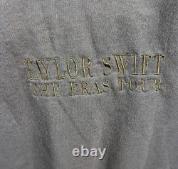 Nouveau sweatshirt à col rond Taylor Swift Eras Tour en bleu marine de taille moyenne