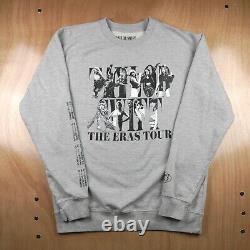 Pull Taylor Swift Extra Large Gris Tour Eras 2023 Sweatshirt Officiel Merch