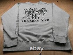 Pull Taylor Swift Extra Large Gris Tour Eras 2023 Sweatshirt Officiel Merch