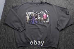 Sweatshirt à col rond Taylor Swift Eras Gris XL à manches longues Rare Swiftie