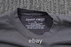 Sweatshirt à col rond Taylor Swift Eras Gris XL à manches longues Rare Swiftie