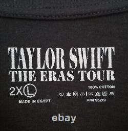 TAYLOR SWIFT Eras Tour Authentic Merch T-Shirt + Confetti D1 à LA SOFI Taille 2XL NEUF