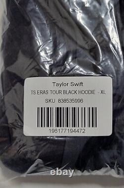 TAYLOR SWIFT Les Dates de la tournée américaine des ères Sweat à capuche noir Taille adulte XL Neuf