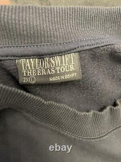 T-shirt Taylor Swift The Eras Tour officiel, bleu, col rond, neuf avec étiquette, taille 2XL.
