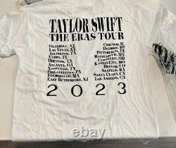 T-shirt du tour des ères de Taylor Swift en taille moyenne unisexe