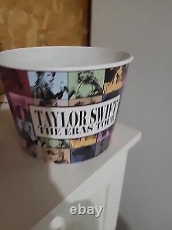 Taylor Swift ERAS TOUR Film Gobelet 32 oz. avec couvercle NEUF et seau à popcorn NEUF avec 10 chaque