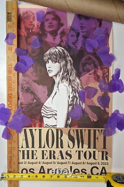 Taylor Swift ERAS Tour 2023 Los Angeles CA Merchandising Officiel Affiche SoFi Édition Limitée