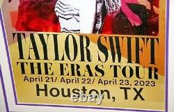 Taylor Swift Encadré 14x24 Affiche de la tournée The New Eras à Houston