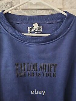 Taylor Swift Eras Tour 2023 Sweatshirt officiel Bleu Col ras du cou XL Extra Large