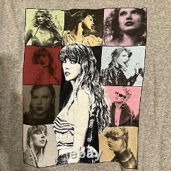 Taylor Swift Eras Tour 3 Quart Zip Gris Sweatshirt- Marque Nouvelle Moyen Officiel