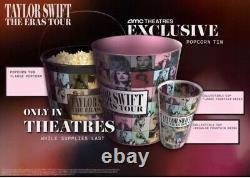 Taylor Swift Eras Tour Concert Seau à popcorn/boîte en étain et gobelet/sac fourre-tout/bâton lumineux AMC