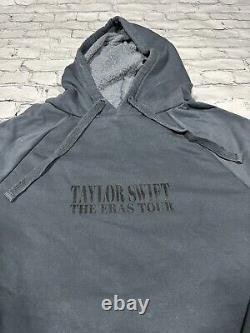 Taylor Swift LA TOURNÉE DES ÈRES Sweat à capuche bleu/gris NOUVEAU TAILLE PETIT Marchandise officielle.