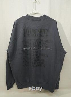 Taylor Swift La Tournée des Époques 2023 Sweatshirt Col Rond Bleu Édition Limitée Grand