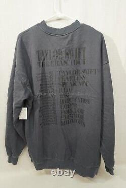 Taylor Swift La Tournée des Époques 2023 Sweatshirt Col Rond Bleu Édition Limitée Grand