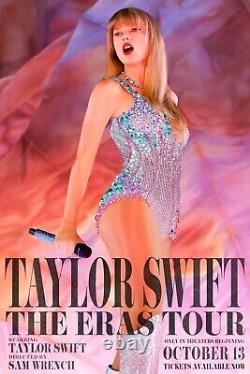 Taylor Swift La Tournée des Ères, 2023, 27×40 Original, Recto-Verso, Affiche Enroulée, Comme Neuf