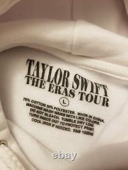 Taylor Swift La Tournée des Ères Sweat à Capuche Blanc pour Hommes Taille L Très Grand