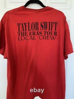 Taylor Swift La Tournée des Ères T-Shirt de l'Équipe Locale Rouge XL Gildan