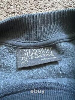 Taylor Swift La tournée des époques Sweat-shirt officiel à col rond bleu, taille XL, NWT
