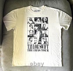 Taylor Swift La tournée des ères Grand T-shirt Crème Beige Officiel Merch NOUVEAU Moyen