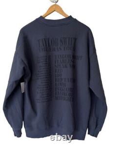Taylor Swift La tournée des ères Sweat-shirt à col rond bleu US Merch Small - Taille grand - Neuf avec étiquette