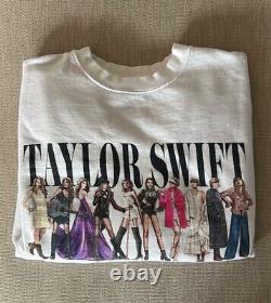 Taylor Swift Le sweat-shirt à col rond blanc des ères M.