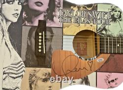 Taylor Swift a signé une guitare personnalisée Eras Tour Art autographiée Fs 41 Graphics avec Psa