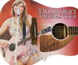 Taylor Swift a signé une guitare personnalisée Eras Tour avec des graphismes autographiés Fs 41 et un certificat d'authenticité
