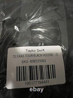 Titre traduit en français: Taylor Swift officiel The Eras Tour US Dates Sweat à capuche noir S / M / L / XL NOUVEAU EN MAIN