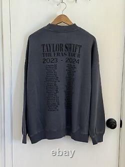 Tour des ères de Taylor Swift Sweat à col rond bleu Taille Large