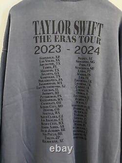 Tour des ères de Taylor Swift Sweat à col rond bleu Taille Large