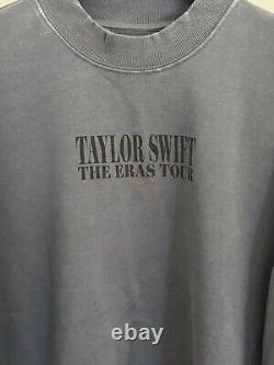 Tour des ères de Taylor Swift Sweat à col rond bleu Taille Large