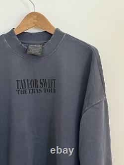 Tour des ères de Taylor Swift Sweat à col rond bleu Taille Large